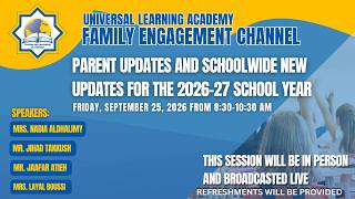 Parent Updates and Schoolwide New Updates for the 2026-27 school year