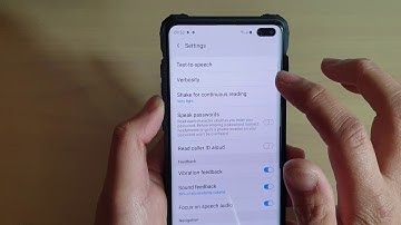 Galaxy S10 / S10+: How to Enable / Disable Screen Reader Speak Passwords Aloud