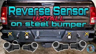Parking Sensors install on Steel Bumper