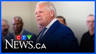 Ontario Premier Ford announces $70-million investment to help workers affected by tariffs
