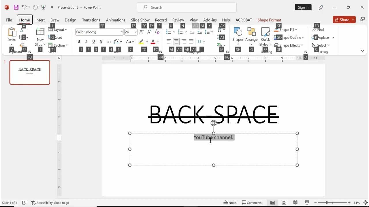 How to add strikethrough in PowerPoint shortcut YouTube