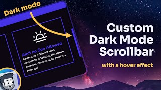 Custom Dark Mode Page Scrollbar