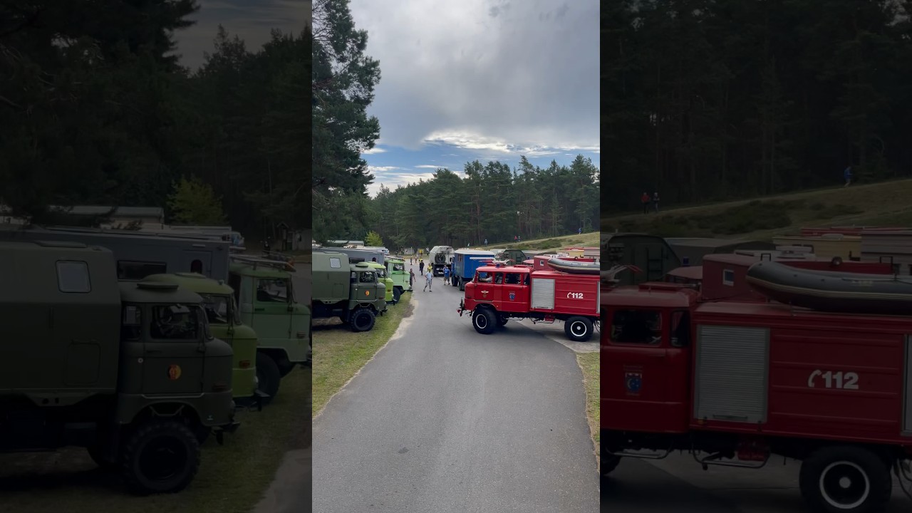 POV IFA W50 L60 Treffen Ludwigsfelde 2023 ! Eintreffen in Horstwalde Steigungsbahn