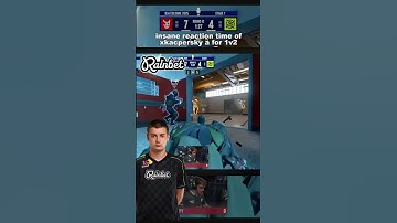 ⚡ xkacpersky’s INSANE Reflex 1v2 Clutch! 🔥  #cs2 #clutch #counterstrike #gaming #shorts