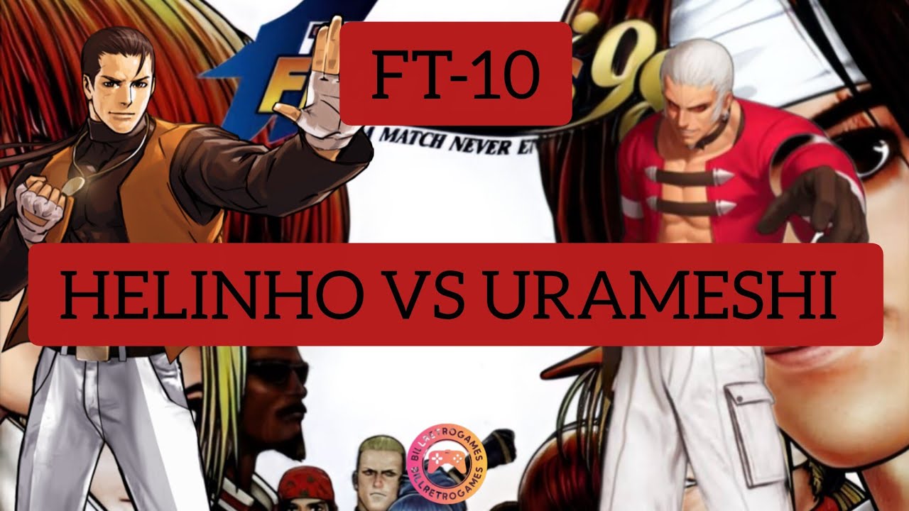 Helinho vs Urameshi FT-10 The King of Fighters 98 retro arcade games oficial
