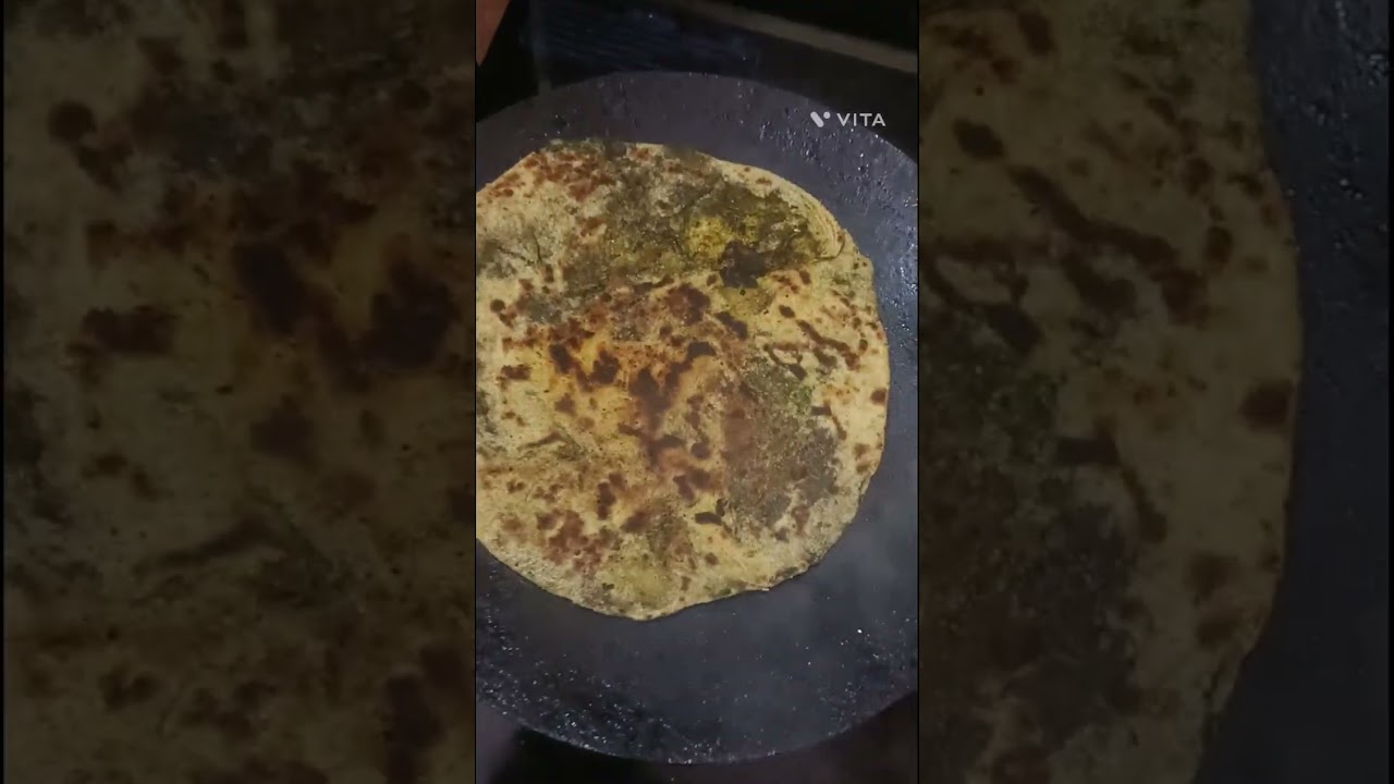 मेथी बथुआ धनिए के मिक्स पराठे रेसिपी