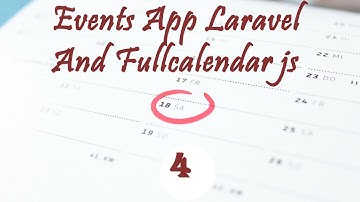 Events App Using #Laravel 6 And #Fullcalendar js (display events on calendar)