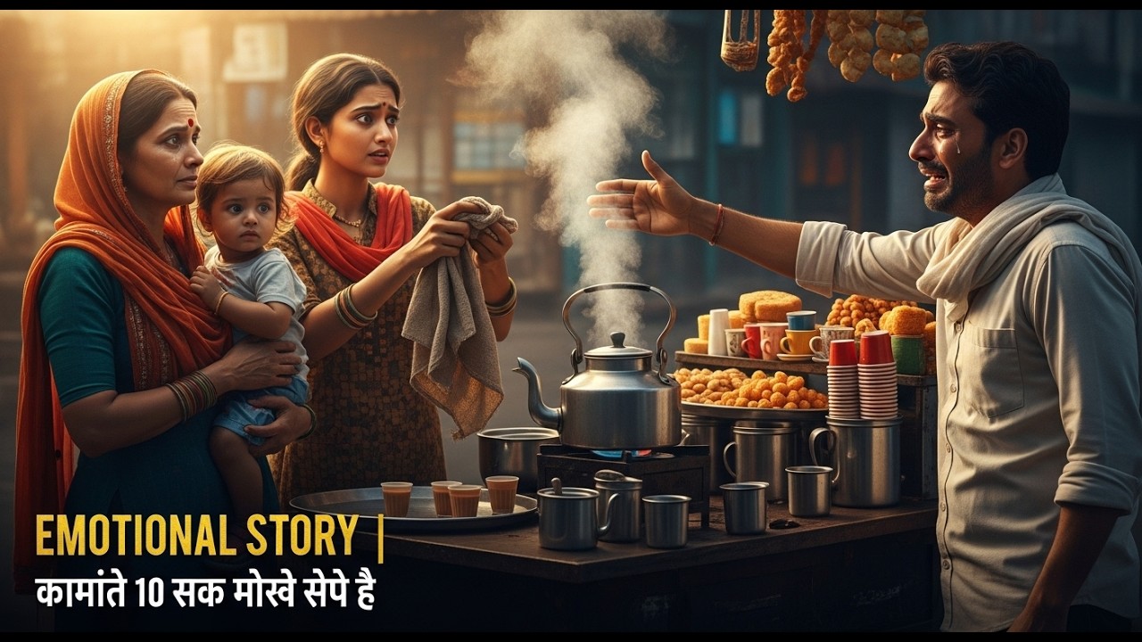 Emotional Hindi Story | 10 साल बाद सड़क किनारे चाय बेचती मिली पत्नी और बेटी