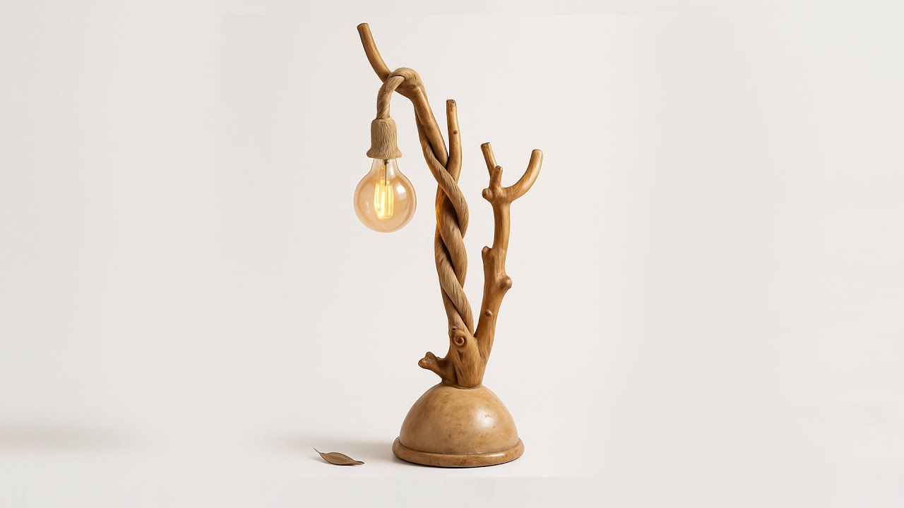 lamp branch tree floor lamp Handmade Standing Light with Rustic Wood Branches - DIY wood projects
