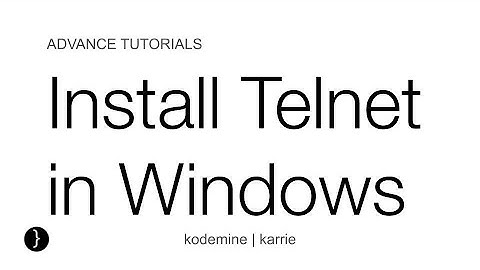 [SOLVED] Install telnet Windows 10