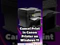 Cancel Print Jobs in Canon Printer on Windows 11 | Stop Printing Instantly &amp; Clear Queue Clear! 🖨️🚫