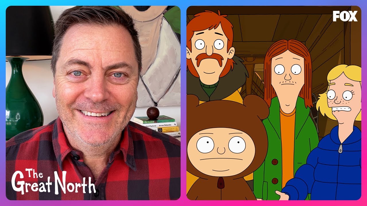 Nick Offerman Talks About The Tobin Family The Great North YouTube