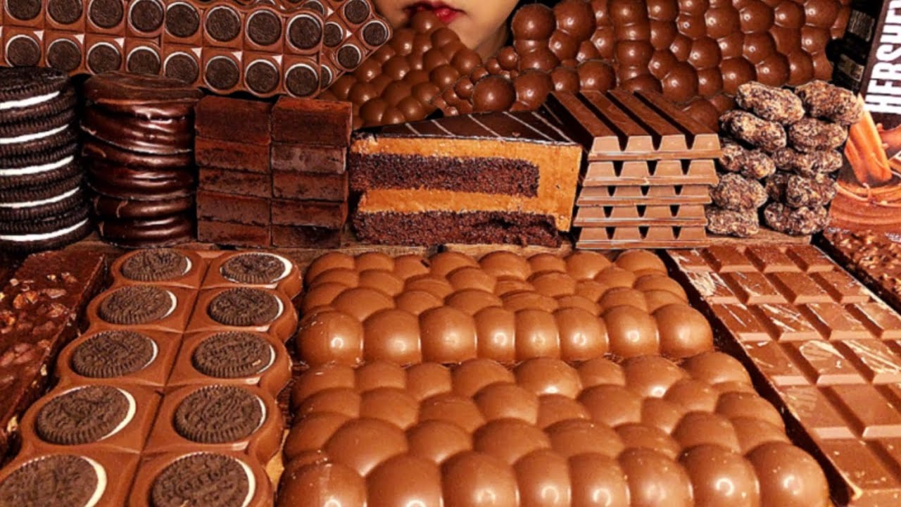 ASMR CHOCOLATE MILKA BUBBLY, CHOCOLATE CAKE, OREO CHOCOLATE,  CHOCO PIE, PAVE CHOCOLATE, CHOCO BAR