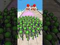 💥 Real War Battle! Can Green Soldiers Defeat Red Monsters? ⚔️ #games #gaming #shorts#realwargame