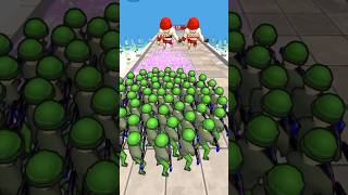 💥 Real War Battle! Can Green Soldiers Defeat Red Monsters? ⚔️ #games #gaming #shorts#realwargame