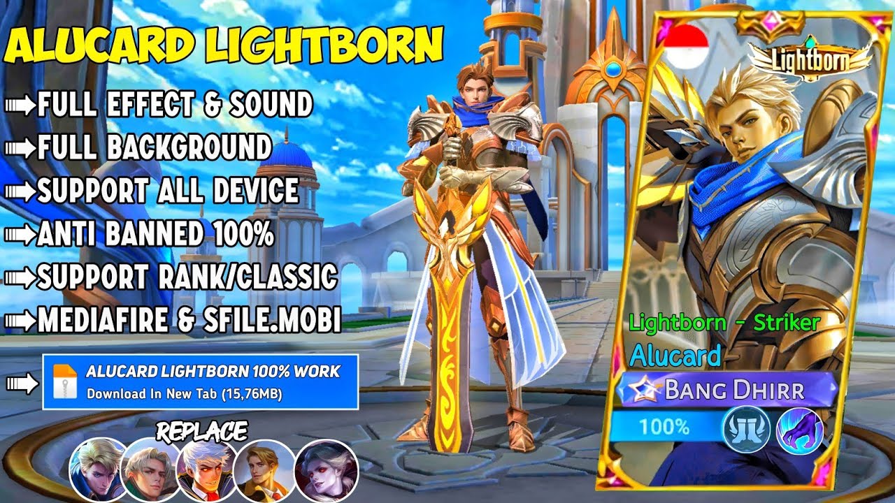 NEW Script Alucard Lightborn No Password | Full Effect & Sounds | Update New Patch MLBB