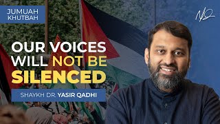 “Our Voices Will Not Be Silenced”  Palestine Sit In at Ohio State University | Khutbah With YQ