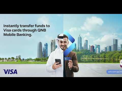 Transfer funds instantly to Visa cards through QNB Mobile Banking