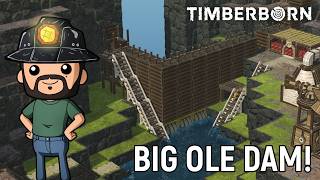 The Great Beaver Dam construction begins. | Ep 8 | Timberborn - Folktails screenshot 4