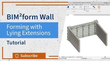 BIM²form Wall: Forming with Lying Extension | BIM²