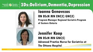 Understanding The 3 Ds:  Delirium, Dementia and Depression