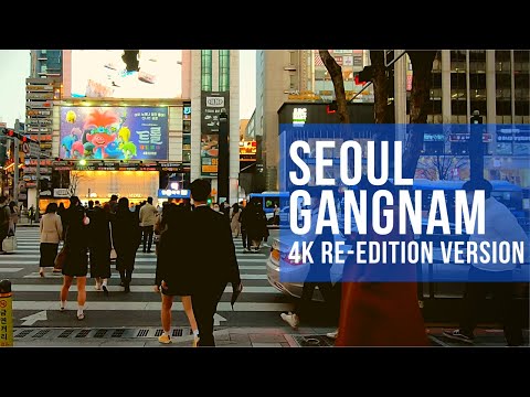 [4K]강남Seoul Gangnam Walking tour‖韓国ソウル・江南‖韓國首爾江南站 ✔4K Re-edition Version