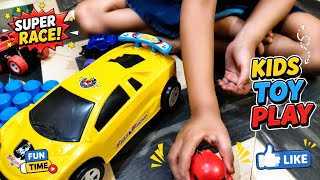 Toy truck drama, swerving truck, police car, motocross #toycars #swervingtruck #shorts #arcc