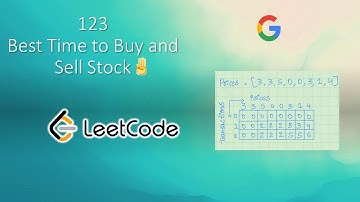 Best Time to Buy and Sell Stock III | Dynamic Programming | Python | LeetCode 123