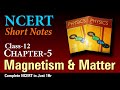 NCERT Short Notes | Class 12 Chapter 5 |  Magnetism and Matter