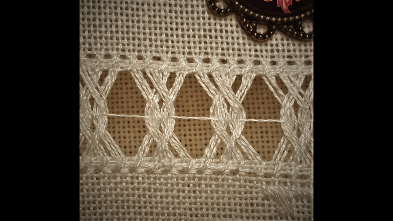 Dörtlü Geçmeli Kenar Ajuru | Embroidery |Handmade #embroidery #handmade #tutorial