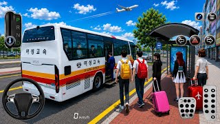 🚌 Passengers Boarding a Luxury Bus at the Bus Stop 😍🔥 | Realistic City Driving Gameplay screenshot 3