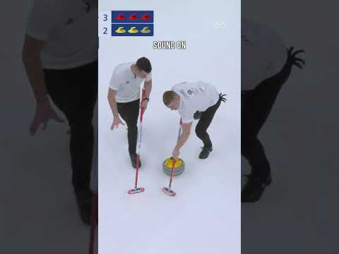 Curling precision from Team GB! 🥌 #Olympics #Curling