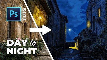 How to turn DAY to NIGHT in Adobe Photoshop (in 5 minutes)!