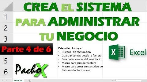 Crear Sistema para Administrar tu Negocio - Parte 4 de 6 | Microsoft Excel