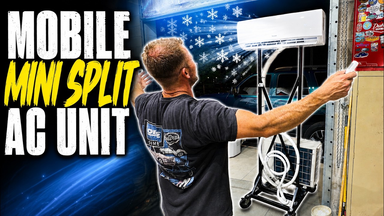 I Built a Mobile Mini Split AC and Upgraded My Shop!