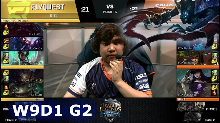 FlyQuest vs Echo Fox | Week 9 Day 1 of S8 NA LCS Spring 2018 | FLY vs FOX W9D1 G2