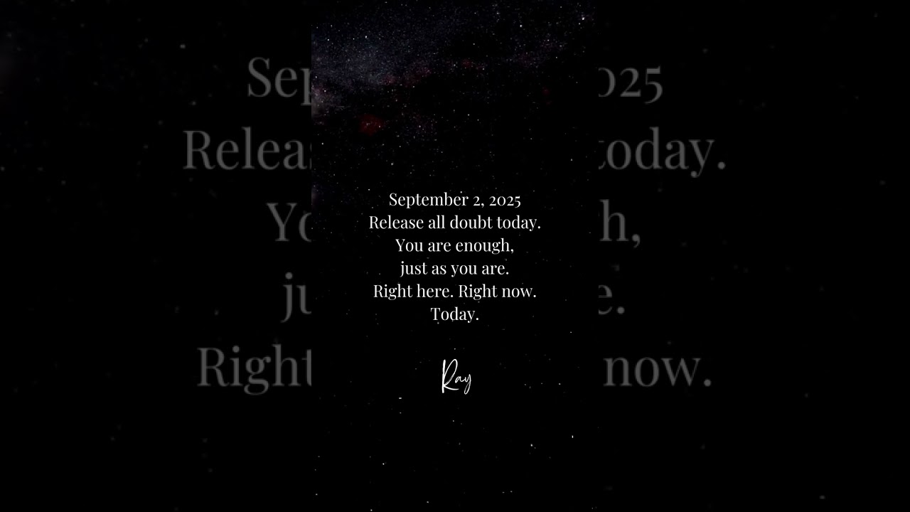 September 2, 2025 Message from Ray