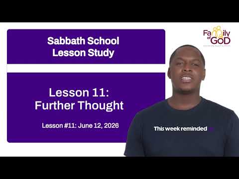 Sabbath School Lesson Summary: Lesson 11 (Friday)