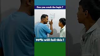 Genius Only? 🤯 99% Will Fail! | Math Logic Puzzle #shorts #MathPuzzle  #BrainTeaser #MindGame