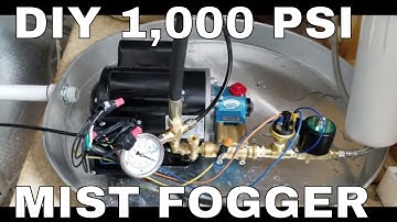 DIY High Pressure Misting System 1000 PSI CAT Pump Commercial Mushroom Farm Humidification