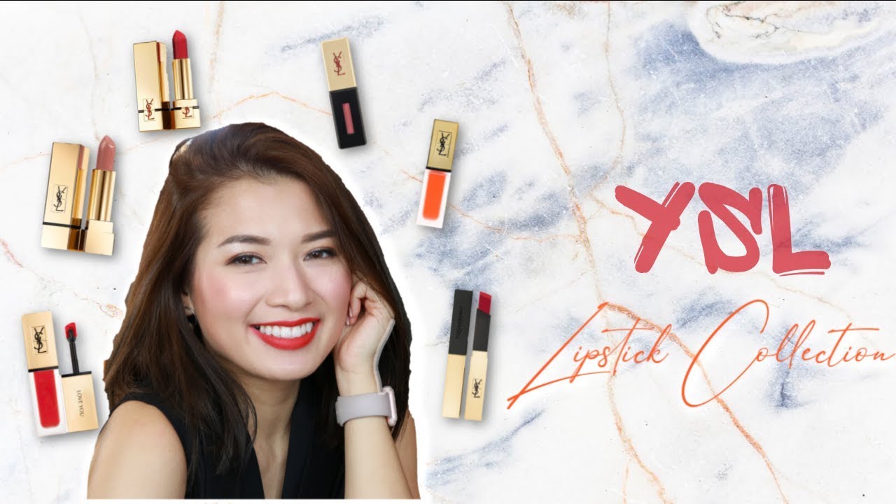 Đầu Năm Son Mới ♡ SWATCH 4 Dòng Son YSL Trong Bộ Sưu... - youtube