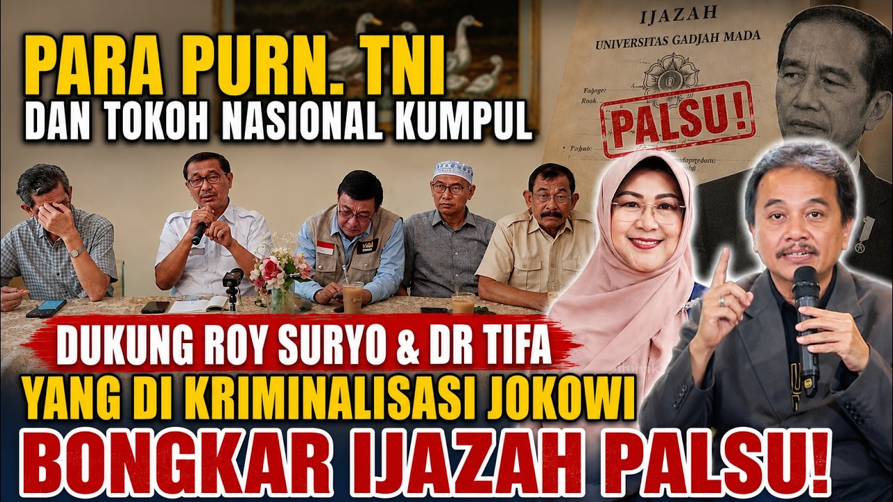 PERLAWANAN TOKOH DAN AKTIVIS TERHADAP PENANGKAPAN ROY SURYO & DR TIFA