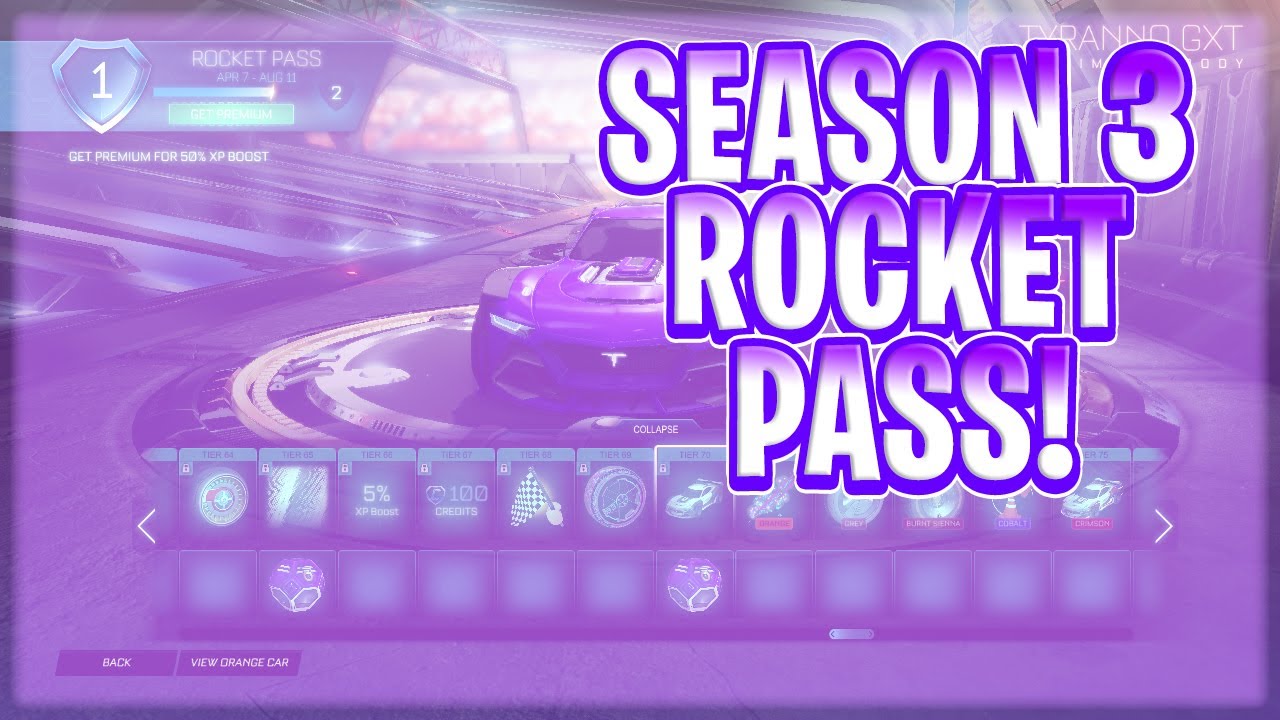*NEW* SEASON 3 ROCKET PASS FULL SHOWCASE! (Rocket League Season 3 Update)