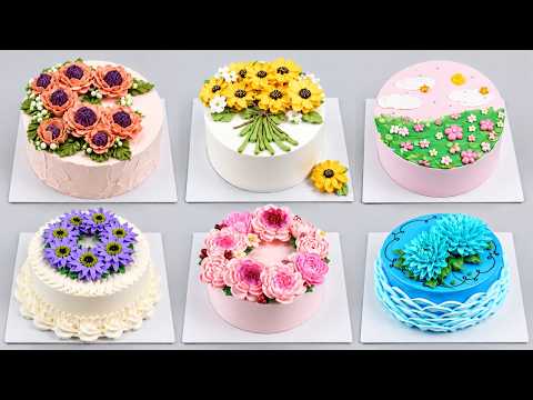 Beautiful Flower Cake Designs | Buttercream Floral Cake Decorating Ideas | Farid Mirza
