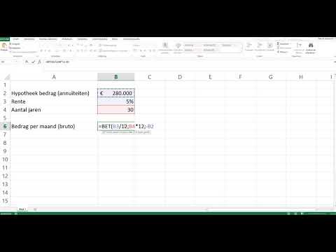 Video: Hoe Te Berekenen In Excel Met Rente