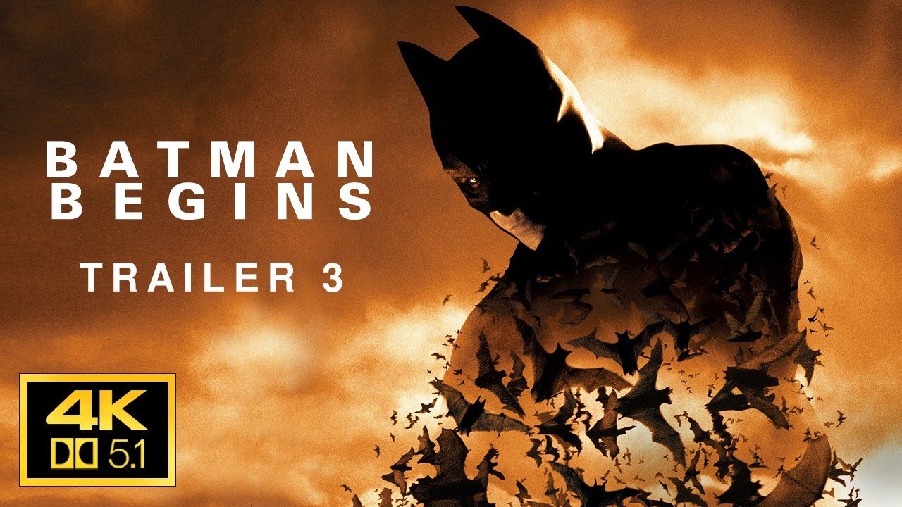 Batman Begins 2005 Trailer 3  4K AC3 5.1
