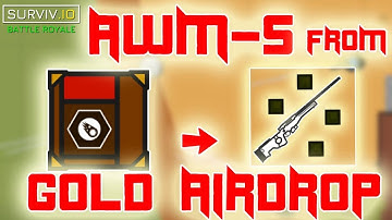 I Got AWM-S from GOLD AIRDROP in Surviv.io!