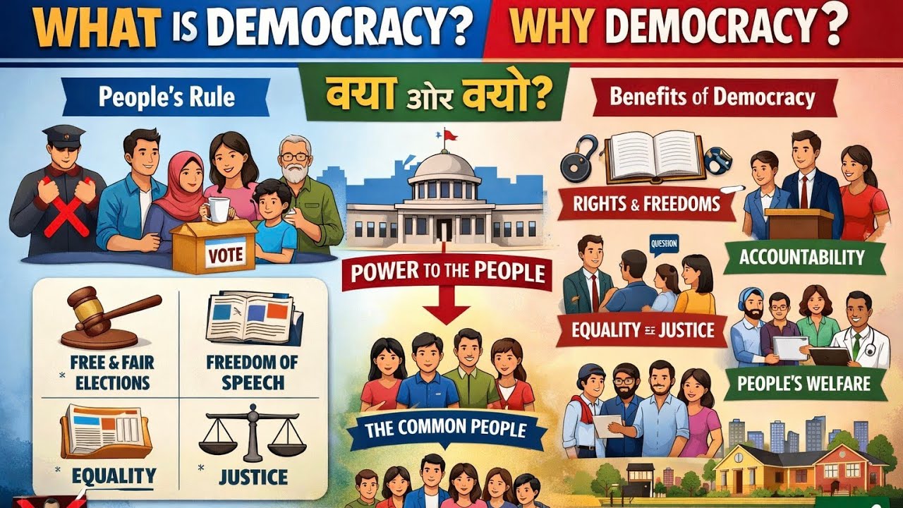 What is Democracy? Why Democracy? | Class 9 SST Civics Chapter 1 | NCERT | Medi Maths Classes