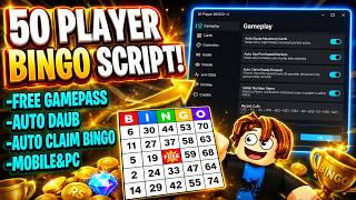 [UPD] 50 Player BINGO Script - (FREE KEY) Free Gamepass, Auto Daub, Auto Claim Bingo & More