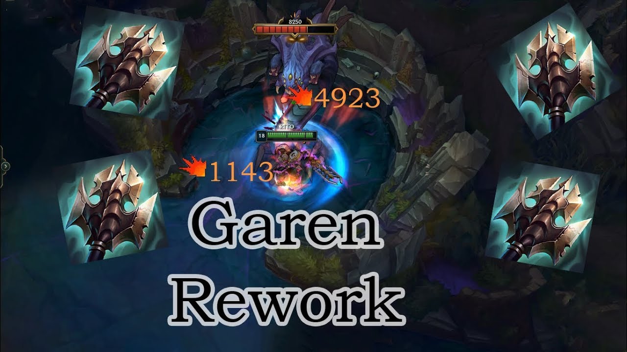 Garen Rework Max Spins Per E - YouTube